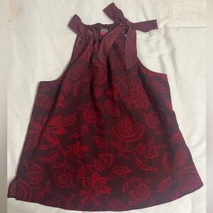 Vince Camuto Paisley Halter Top Size M